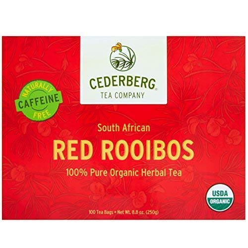 Product Cover Red Rooibos Tea 100 Teabags USDA Organic - Naturally Caffeine Free - Cederberg Tea Company