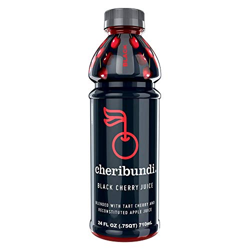 Product Cover Cheribundi Tart BLACK CHERRY Juice - 100% Juice with 50/50 Blend of Tart and Black Cherries for a Sweeter Cherry Taste (Pack of 8), Reduce Soreness, Recover Faster, Boost Immunity, Improve Sleep