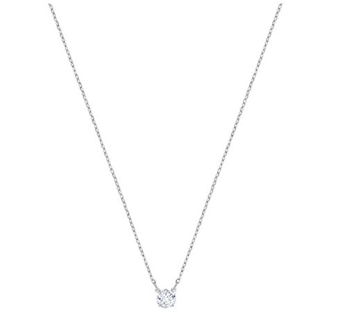 Product Cover SWAROVSKI Crystal Attract Round Clear Rhodium Plated Necklace
