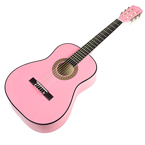 Product Cover Music Alley MA-34-PNK Acoustic Beginner Guitar Pack, Pink