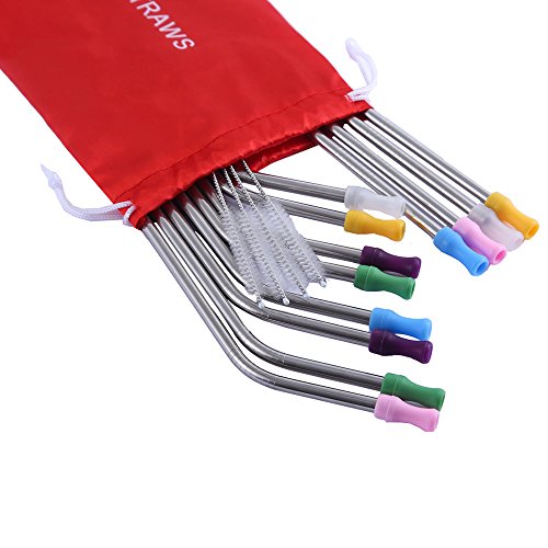 Product Cover Reusable Straws 12Pcs 10.5
