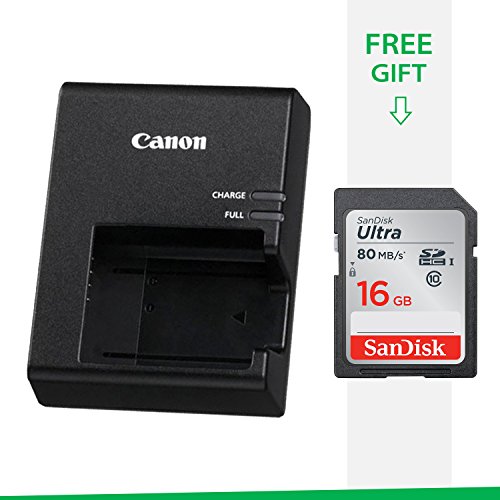 Product Cover Canon EOS Rebel T6 DSLR OEM Genuine Charger LC-E10 Compact Camera Battery Charger for LP-E10 Battery Pack With Free SanDisk SD Card 16GB Class 10
