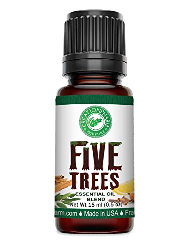 Product Cover Creation Pharm Five Trees Aromatherapy Essential Oil Blend- Cinnamon, Frankincense, Clove, Lemon, Eucalyptus, Rosemary 15 ml, for Diffuser, Colds, Cleansing, Meditation, Purification