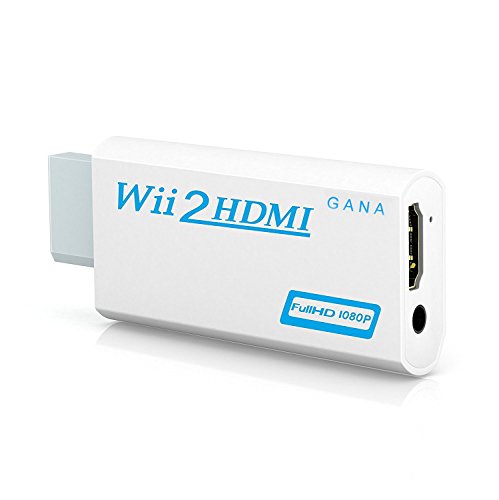 Product Cover Wii to hdmi Converter, Gana wii to hdmi Adapter, wii to hdmi1080p 720p Connector Output Video & 3.5mm Audio - Supports All Wii Display Modes