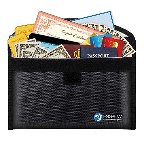 Product Cover Fireproof Money Bag ENGPOW Safe Envelope for Cash 10.2