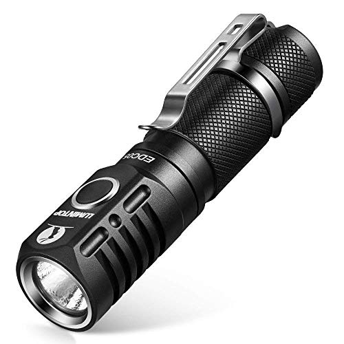 Product Cover LED Mini Flashlight,Lumintop Super Bright 800 Lumens Pocket-sized keychain Flashlight,7 modes EDC05,IPX-8 Water Resistant Torch with Magnetic Tail For Indoors and Outdoors,Cree LED AA Batteries