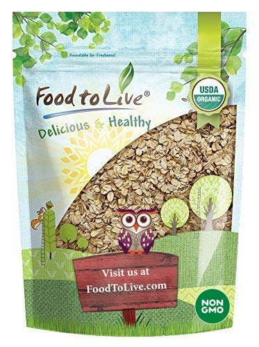 Product Cover Organic Rolled Oats, 1 Pound - Old-Fashioned, 100% Whole Grain, Non-GMO, Kosher, Bulk, Product of the USA