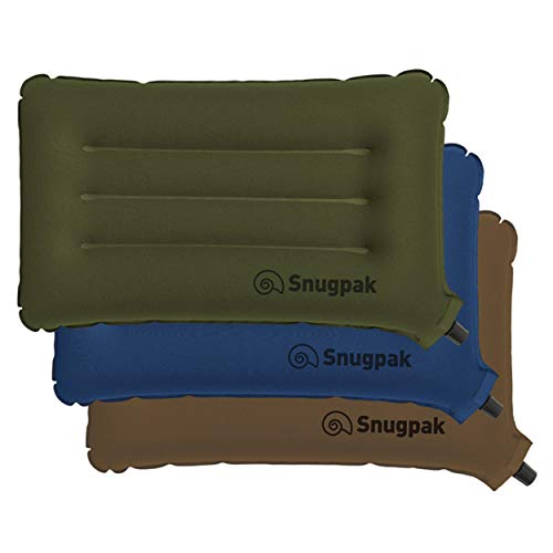 Product Cover Snugpak Basecamp Ops Air Pillow, Inflatable Compact Travel Pillow, Coyote Tan