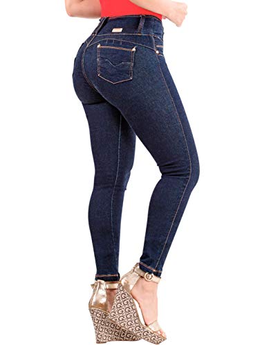 Product Cover LT.ROSE CS3B02 Womens Butt Lifter Skinny Colombian Jeans Colombianos Levanta Cola para Mujer Indigo Blue 11