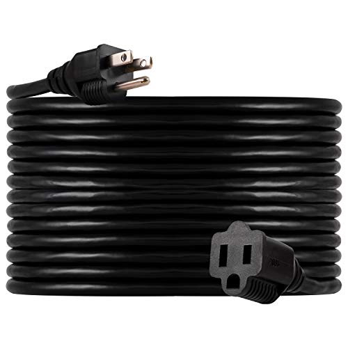 Product Cover UltraPro GE 40 ft Extension Cord, Heavy Duty, Indoor/Outdoor, Grounded, Double Insulated Cord, UL Listed, Black, 36826