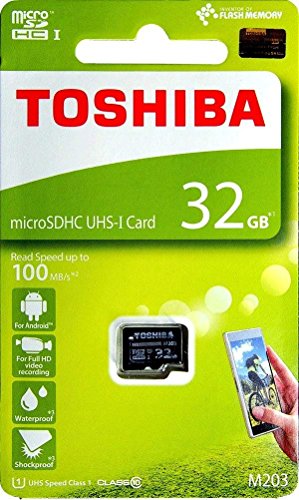 Product Cover Toshiba 32GB M203 microSDHC UHS-I U1 Card Class 10 microSD micro SD Card Memory Card 100MB/s