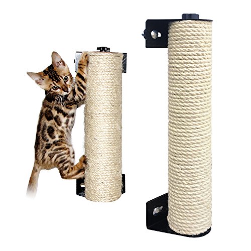 Product Cover LOHOME Cat Scratching Post - The Cat Scratching Pole Designed for Cage Cat Scratcher Made by Sisal Cat Cage Scratching Post Cat Furniture (2.7 x 15.7 inch)