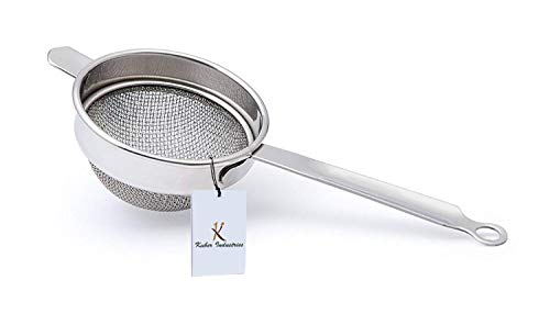 Product Cover Kuber Industries Stainless Steel Tea Strainer Chalni Double Mesh Last Long 10 cm