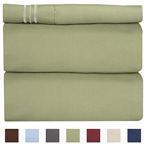 Product Cover Twin XL Sheet Set - 3 Piece - College Dorm Room Bed Sheets - Hotel Luxury Bed Sheets - Extra Soft Sheets - Deep Pockets - Easy Fit - Breathable & Cooling Sheets - Bed Sheets - Twin - Twin XL Bed Sheet