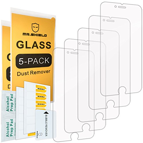 Product Cover [5-Pack]-Mr.Shield for iPhone 8 / iPhone 7 [Tempered Glass] Screen Protector with Lifetime Replacement