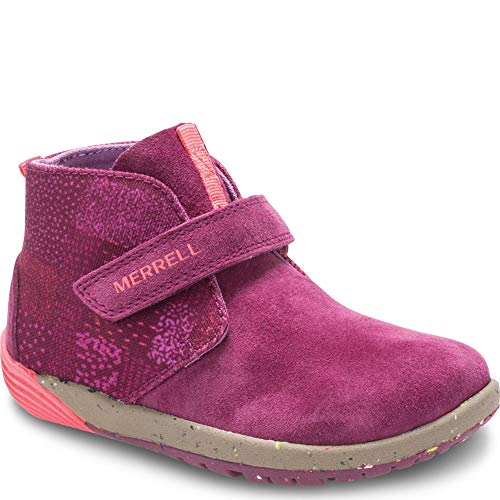 Product Cover Merrell Kids' Unisex M-Bare Steps Boot Fashion Boot, Berry, 7 Medium US Toddler