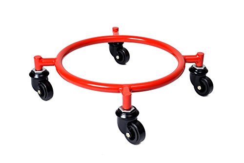Product Cover Satpuda Gas Cylinder Trolley/LPG Cylinder Trolley with Wheels (Red)