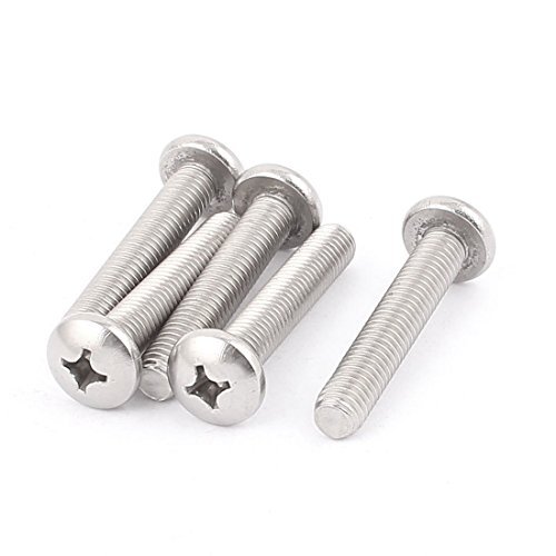 Product Cover M8 x 45mm 304 Stainless Steel Cross Phillips Machine Screw Bolt for Samsung KS8000 Series TV Wall Mount Bracket 5pcs