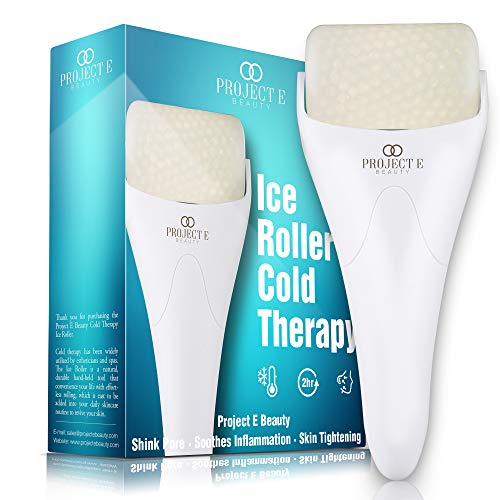 Product Cover Project E Beauty Ice Roller Cold Therapy | Face Eye Body Massage Massager Under Eye Puffiness Brightening Cooling Cool Tightening Reduce Wrinkles Dark Circles Muscle Soreness Pain Relief Redness
