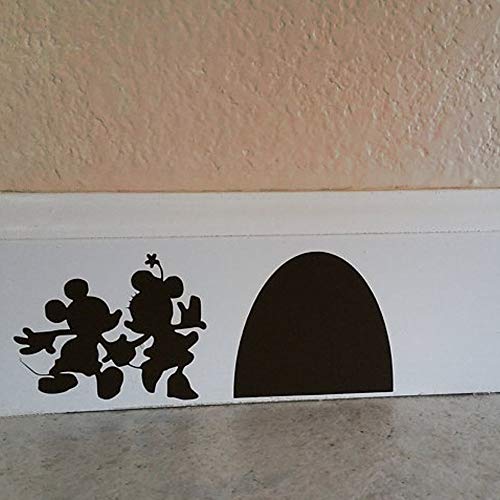 Product Cover YttBuy Mouse Decals Mouse Hole Decal Mouse Hole Wall Decals Mouse Hole Wall Sticker Mickey Mouse Decals Disney Decals for Wall (9.7