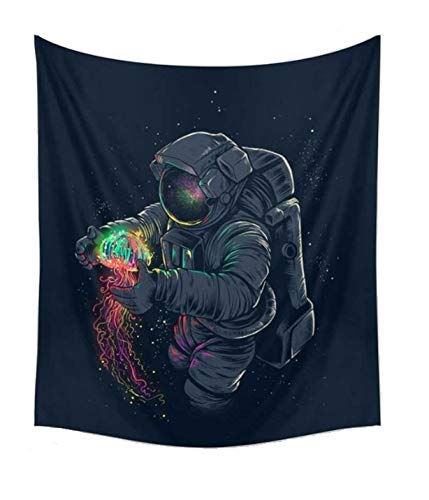 Product Cover CAMMITEVER Astronaut Wall Hanging Tapestry Outer Space Wall Art Home Decorations for Living Room Bedroom Dorm Decor in 51x60 Inches (51 W by 60
