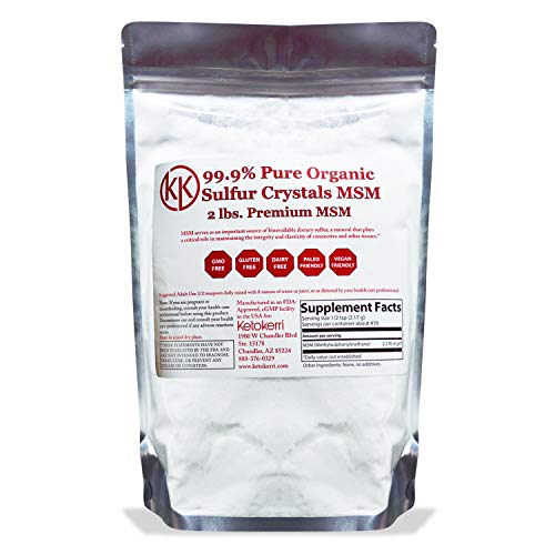 Product Cover 99.9% Pure MSM Organic Sulfur Crystals KetoKerri MSM Powder - 2 Pounds