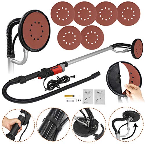Product Cover ZENY 800W Electric Drywall Sander Adjustable Variable Speed w/ 6 Sand Pads