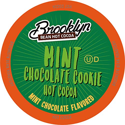 Product Cover Brooklyn Bean Roastery Mint Chocolate Cookie Single-Cup Hot Cocoa for Keuirg K-Cup Brewers, 40 Count
