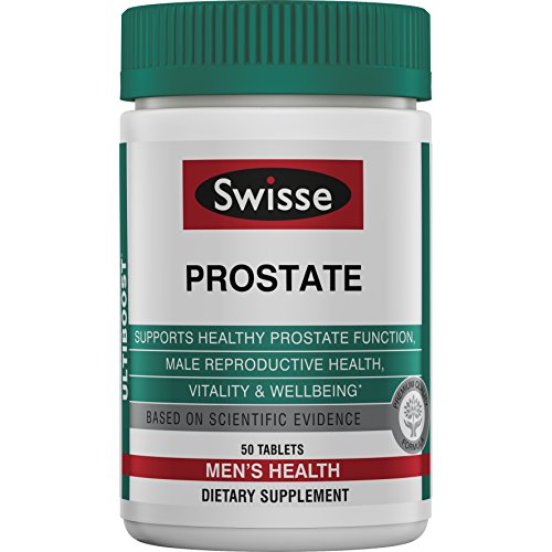 Product Cover Swisse Ultiboost Prostate Supplement for Men | Supports Prostate Function & Male Reproductive Health | Zinc, Selenium, Saw Palmetto & Stinging Nettle | 50 Tablets