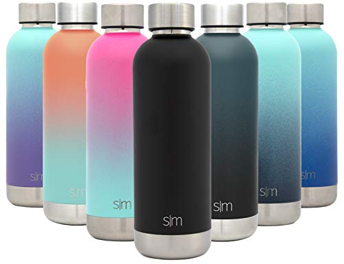 Product Cover Simple Modern 17oz Bolt Sports Water Bottle - Stainless Steel - Double Wall Vacuum Insulated - Leak Proof Bottle - Midnight Black