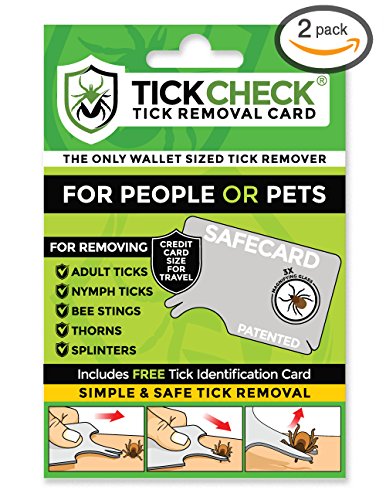 Product Cover TickCheck Tick Remover Card - Wallet Sized Tick Removal Tool (2 Pack)