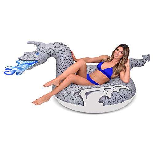 Product Cover GoFloats Ice Dragon Party Tube Inflatable Raft, Ride into Summer as King of the North (for Adults and Kids)