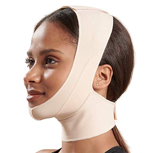 Product Cover Marena Recovery Compression Chin Strap with Mid-Neck Coverage for Post-Op Mask