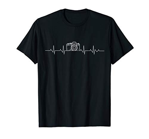 Product Cover Camera Photography Heartbeat for Photographers T-Shirt