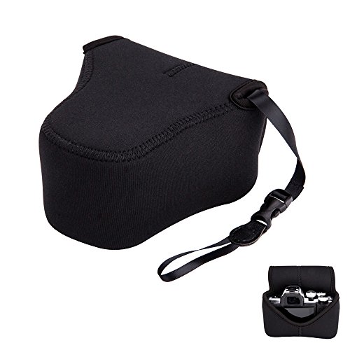 Product Cover Mirrorless Camera Pouch Case JJC Ultra-Light Camera Bag for Fuji Fujifilm X-T20 X-T10 X-A5 X-A3 X-A2 X-M1 X-E3 Canon EOS M5 Olympus E-M10 II E-M5 II E-PL9 E-PL8 with a lens up to 53.35.1