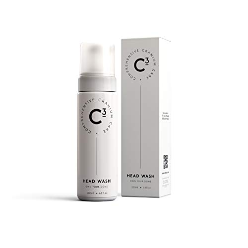 Product Cover C3 Head Wash: Hydrating and Balancing, Fragrance-Free, Daily Foam Cleanser for Bald, Shaved, and Buzzed Heads. Gentle, Sulfate-free, Paraben-free, Irritation-Free Face and Scalp Care for Men and Women