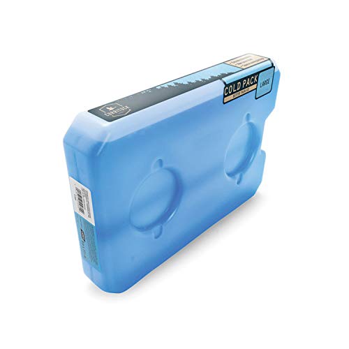 Product Cover Camco Large Currituck Reusable Freezer Cold Pack for Coolers and Lunch Boxes These Cool Ice Packs are Perfect for Camping, Hiking, the Beach and Travel (51980)