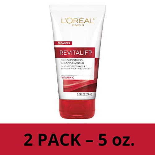 Product Cover L'Oreal Paris Skin Care Revitalift Face Wash, Skin Smoothing Cream Facial Cleanser with Vitamin C, 2Count