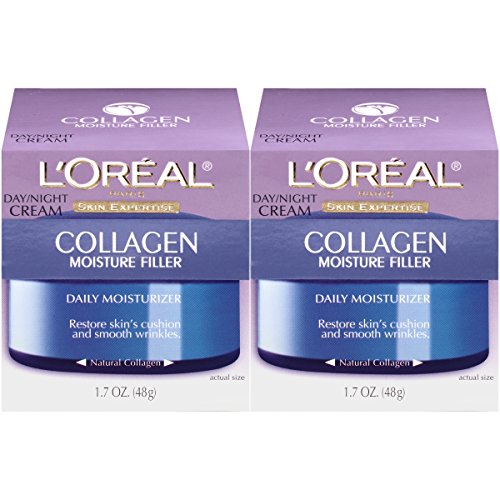 Product Cover Collagen Face Moisturizer by L'Oreal Paris Skin Care I Day and Night Cream I Anti-Aging Face Cream to Smooth Wrinkles I Non-Greasy I 1.7 Ounce (Pack of 2)