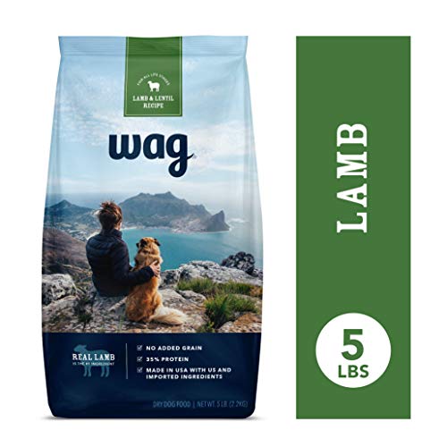 Product Cover Amazon Brand - Wag Dry Dog Food Lamb & Lentil Recipe (5 lb. Bag) Trial