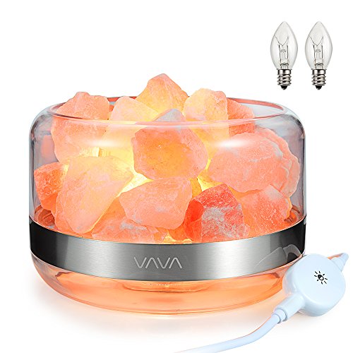 Product Cover VAVA Himalayan Salt Lamp, ETL Certified Night Light, Touch Dimmer Switch, Pink Salt Rock Table Light for Christmas Gift Meditation and Yoga (Extra 2 Bulbs and UL-Listed Cord)