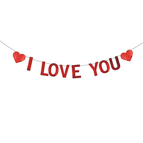 Product Cover CODE FLORIST I LOVE YOU Banner,Valentine's Day Proposal Birthday Courtship Wedding Anniversary Bridal Party Decorations