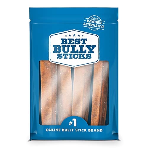 Product Cover Best Bully Sticks Premium 6-Inch Jumbo Bully Sticks (4 Pack) - All-Natural, Free-Range, Grass-Fed, 100% Beef Single-Ingredient Dog Chews