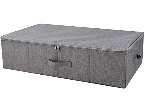 Product Cover iwill CREATE PRO Under Bed Storage Containers, Underbed Shoe Storage Organizer Box with Lids, Blankets, Cloth Storage Bins. Dark Gray