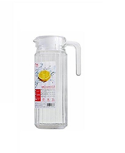 Product Cover Da Facioun BlinkMax Glass Beaked Type Water Jug with Plastic Lid - 1100 ml