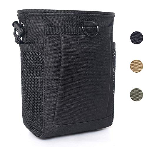 Product Cover Tactical Molle Drawstring Magazine Dump Pouch, Adjustable Military Utility Belt Fanny Hip Holster Bag Outdoor Ammo Pouch