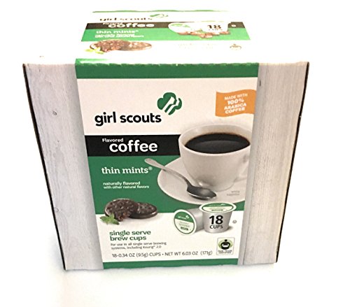 Product Cover Girl Scouts Cookie Flavored Coffee Single Serve Brew Cups (Thin Mints)