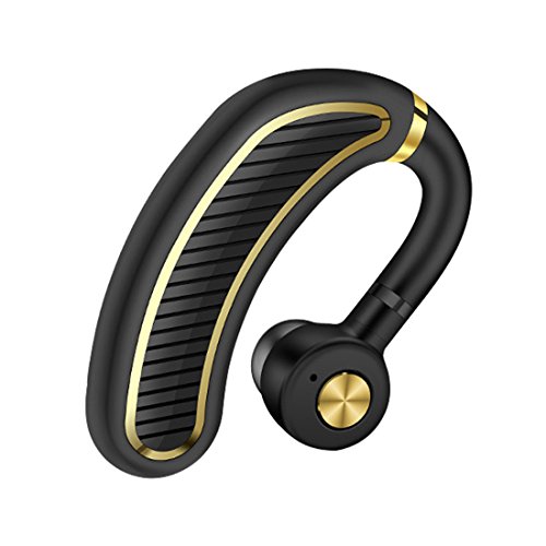 Product Cover Bluetooth Headset,Wireless Bluetooth 4.1 Business Headphone Earphone 300mAh Super Long Standby Earpiece with Mic,Sweatproof,Noise Reduction,Mute Switch for Cell Phone, Skype, Truck Driver,Office,Sport