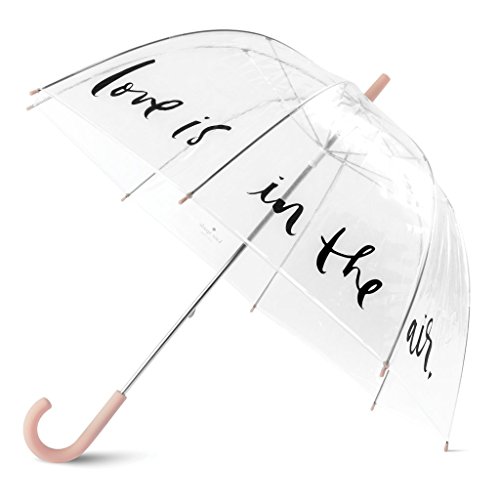 Product Cover Kate Spade New York Large Dome Umbrella, Love Is In The Air (Pink/Clear)