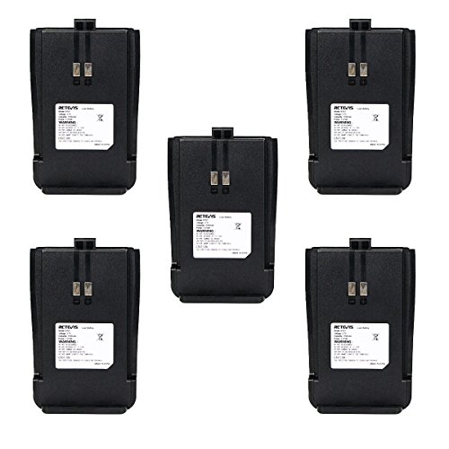 Product Cover Retevis RT21 Two-Way Radio Battery 1100mAh Li-ion Rechargeable Battery Compatible with Retevis RT21 Walkie Talkies (5 Pack)